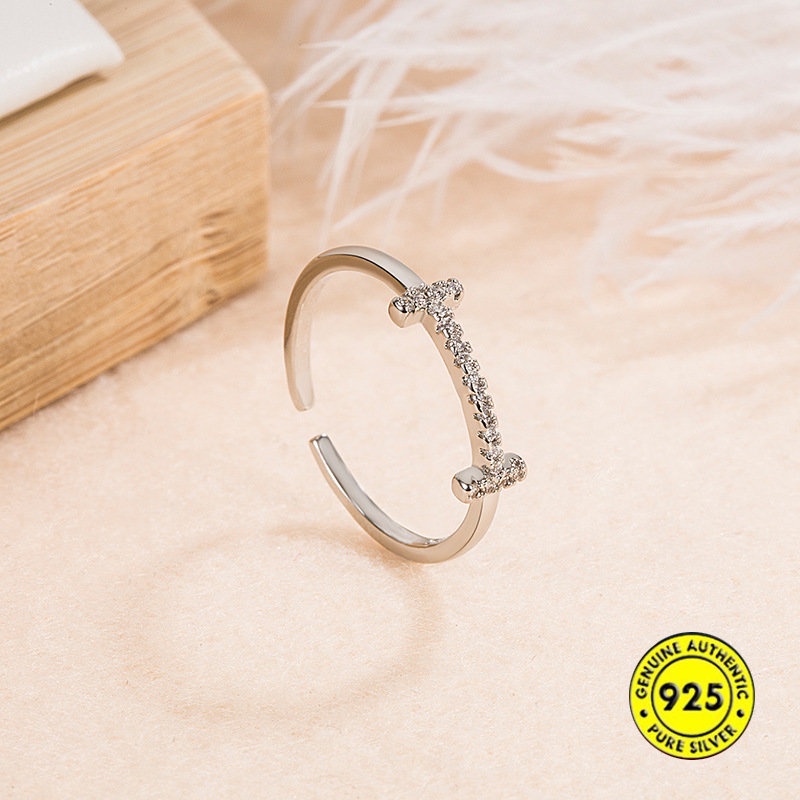 Cincin Berlian Imitasi Desain Smiley Face Untuk Wanita U1155