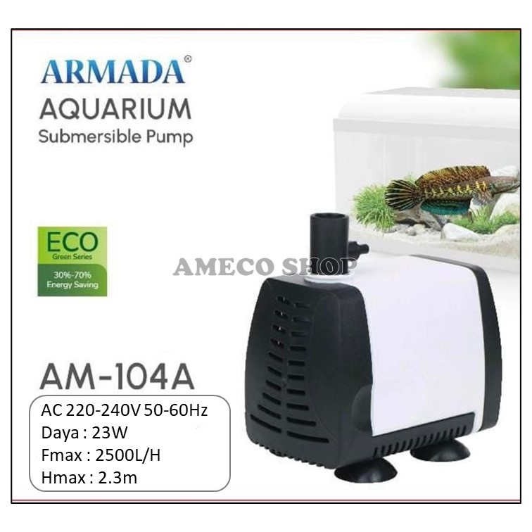 ARMADA Pompa Air Celup Aquarium dan Kolam AM 104 A