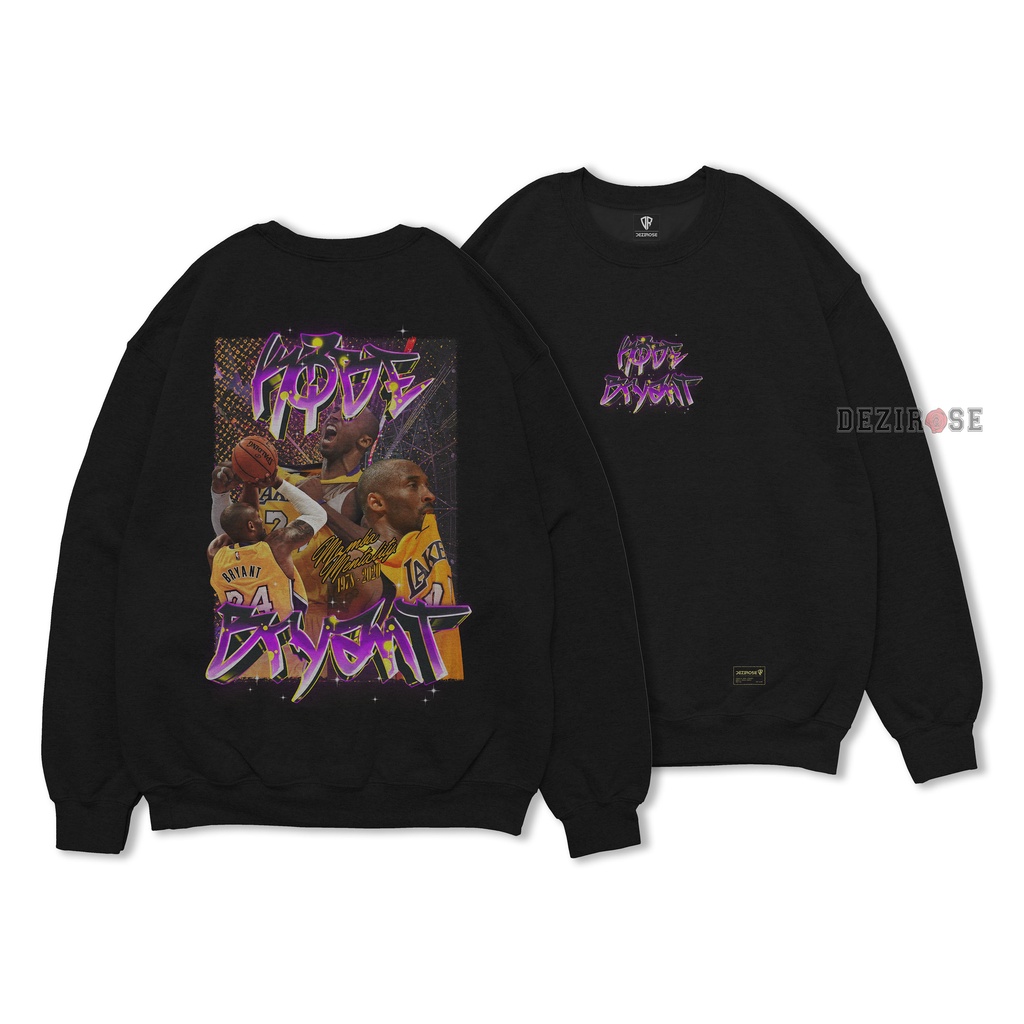 DEZIROSE Sweater Crewneck Kobe Bryant (Sablon) Size M-XXL ( Pria &amp; Wanita )