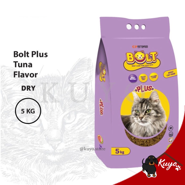 Bolt Adult Tuna Chicken Cat Dry Food Pelet Makanan Kucing Kering 5kg