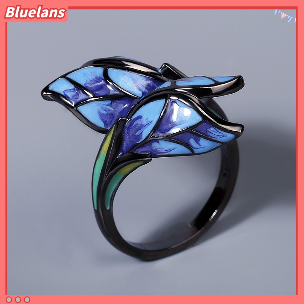 Cincin Desain Kupu-Kupu Warna Campur Untuk Wanita