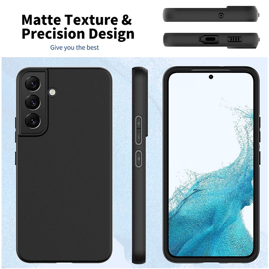 Liquid Silicone Case SAMSUNG S23 S22 Plus S21 S20 Ultra S9 S8 S9+ S8+ S22+ S21+ S20+ S21Fe S20FE Ultra Silikon Casing Full Cover Body Screen Camera Protective Shockproof Slim Phone TPU Anti Scratch Soft Microfiber Lining Black Hitam Tipis Galaxy s 5G FE