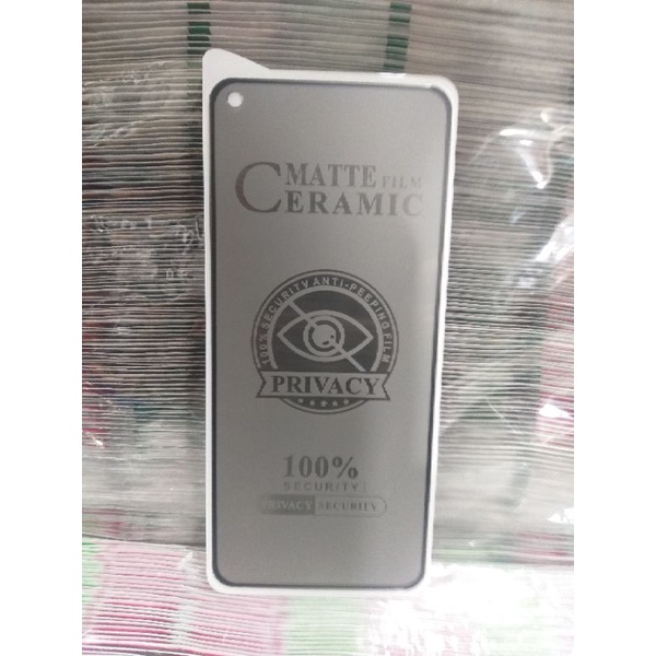 TEMPERED GLASS MATTE FILM CERAMIC PRIVACY SPY OPPO A33 / OPPO A33 2020 / OPPO A52 / OPPO A53 / OPPO A53 2020 / OPPO A54 / OPPO A92 / OPPO A92 2020