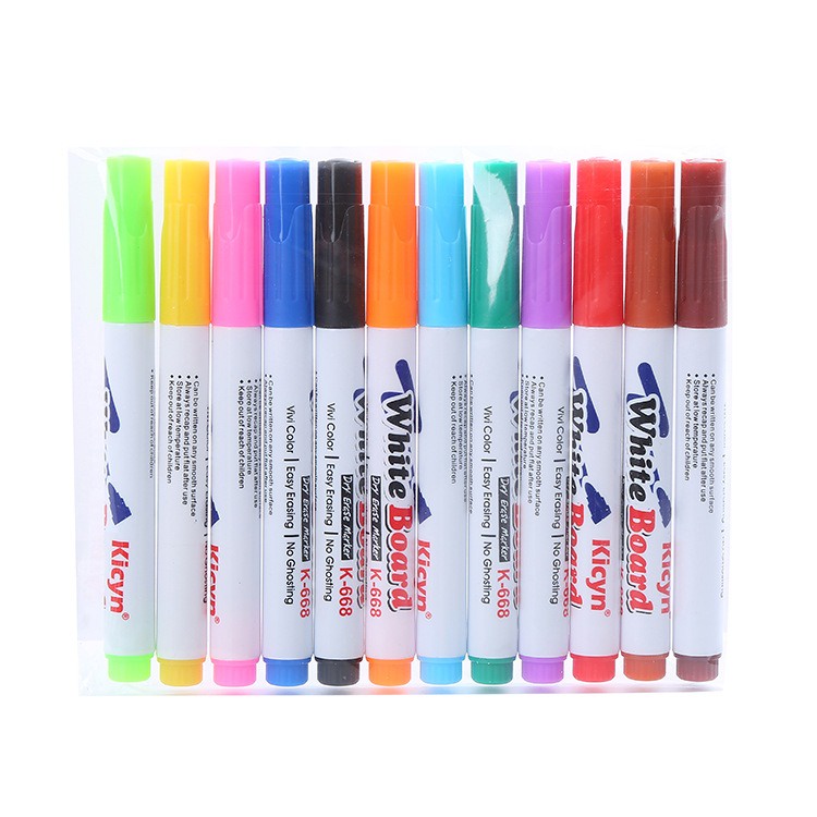 12 Pcs Spidol Maker Whiteboard Warna Warni Bisa Dihapus GMALL ST0064