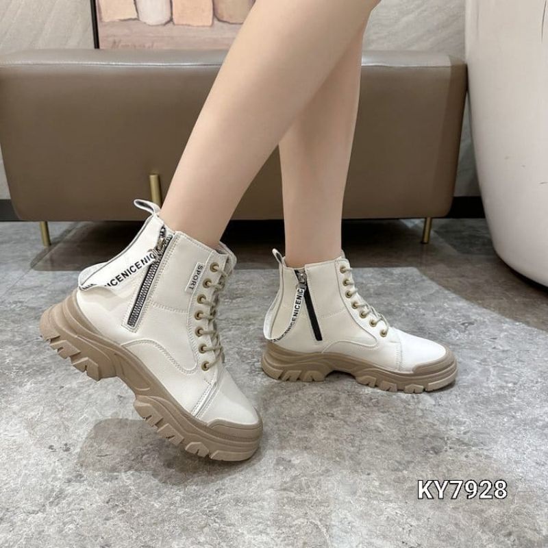 SEPATU BOOTS WANITA FASHION KOREA KY7928