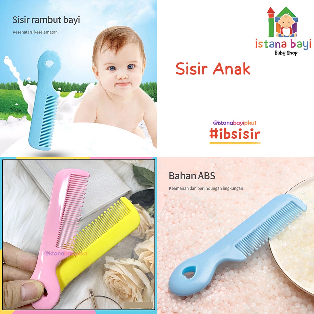 SISIR GAGANG FULL MOTIF WARNA WARNI / SISIR RAMBUR KARAKTER LUCU 1 Pcs