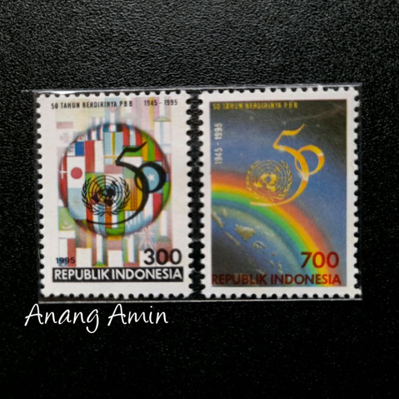 

LOT.F28 PRANGKO INDONESIA I-482 2V 50 TH PBB 1995 KOMPLIT SET