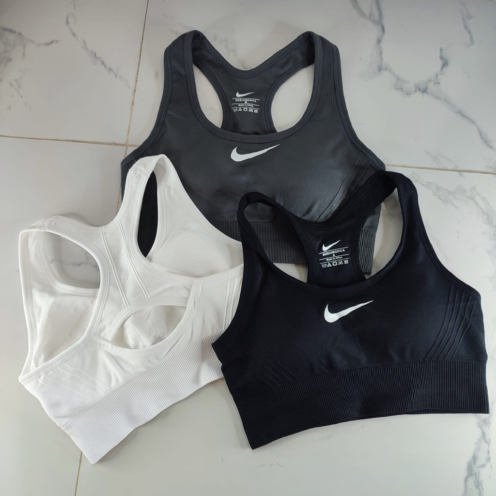 New Nike Sport Bra Medium Support Nike Swoosh Drifit Sports Bra