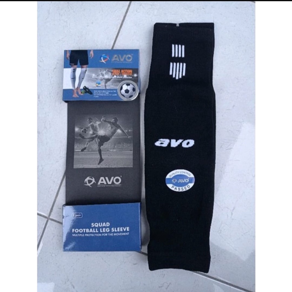 PAKET KAOS KAKI FUTSAL ANTISLIP WARNA PUTIH &amp; KAOS KAKI SAMBUNG WARNA HITAM AVO ORIGINAL