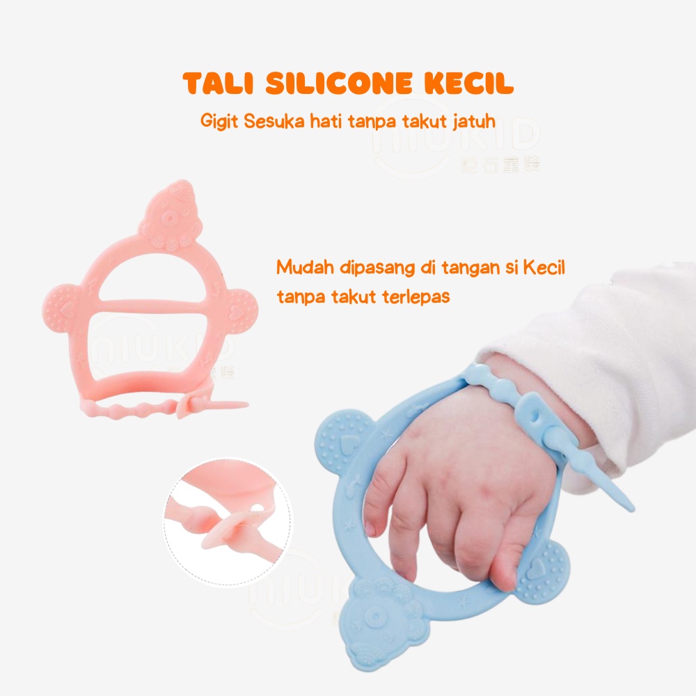 NIUKID GELANG GIGITAN BAYI TEETHER BAYI MAINAN GIGITAN BAYI