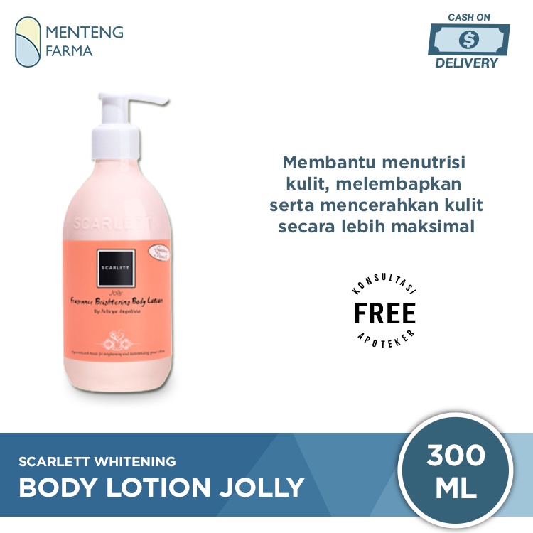 Scarlett Whitening Body Lotion Jolly 300 ML - Mencerahkan dan Melembapkan Kulit