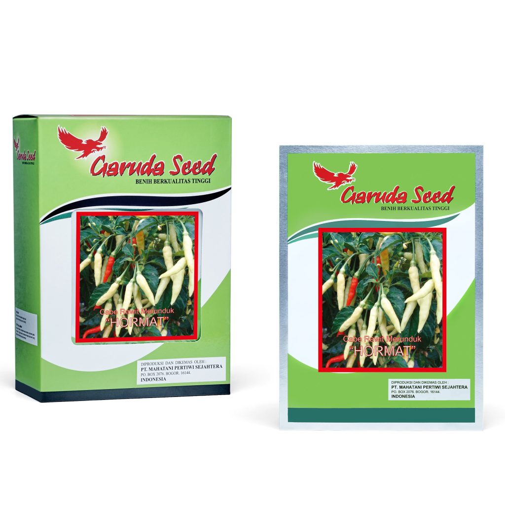 (1 PACK) Benih Cabai Rawit Merunduk HORMAT Cabe Rawit Setan Pedas Unggul Seeds - Garuda Seed - 10 GRAM