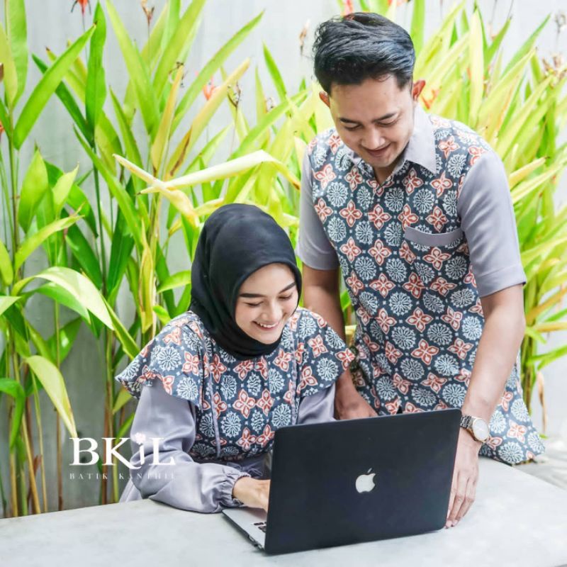 Maura Couple - Sania Ruffle Batik Couple Ori Ndoro Jowi DNT Garansi Termurah Shopee