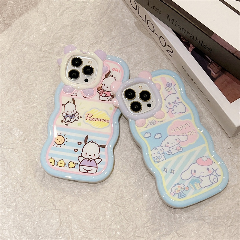 Soft Case TPU Motif Monster Kecil Untuk iPhone 14 13 12 11 Pro Max X Xr Xs Max SE 7 8 6 6s Plus