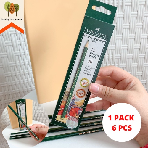 

Pensil 2B Faber Castell Graphite ORIGINAL (6pcs) Pensil 2B Ujian Komputer Alat Tulis Sekolah