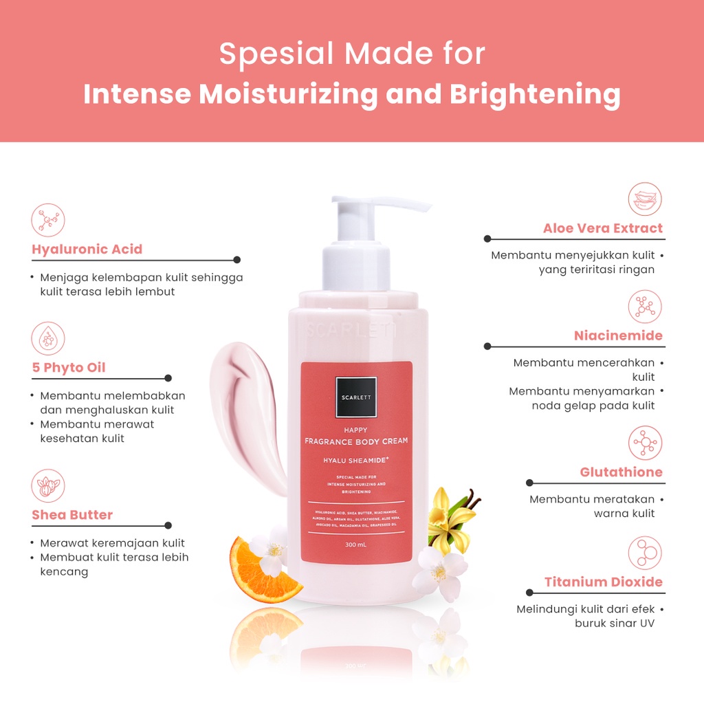 SCARLETT  BODY CREAM  JOLLY / CHARMING 300ml - Amaze_Kosmetik