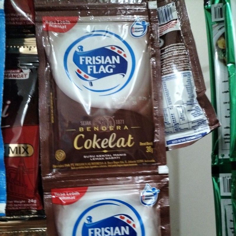 

PAHE Susu kental manis Frisian flag Cokelat ISI 6PCS