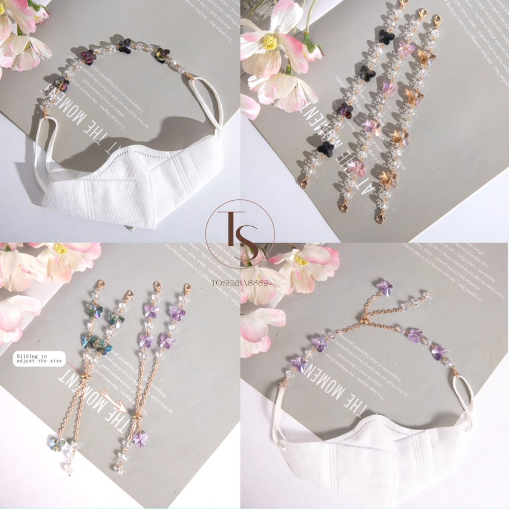 [TOSERBA8889] PART 7 BANYAK MODEL DAN WARNA KONEKTOR MASKER KEKINIAN JAMAN NOW / KONEKTOR HIJAB MUTIARA KRISTAL / PENGAIT MASKER HEADLOOP / KONEKTOR KRISTAL BENING / KONEKTOR KOREA KUALITAS SUPER