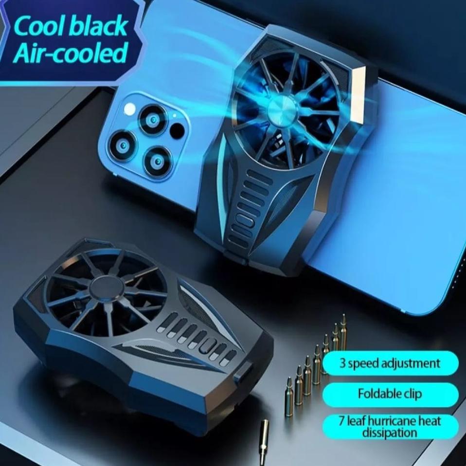 Menarik Smartphone Cooling Fan Kipas Pendingin HP Radiator USB Portable Mobile Radiator X13-Kipas Pe