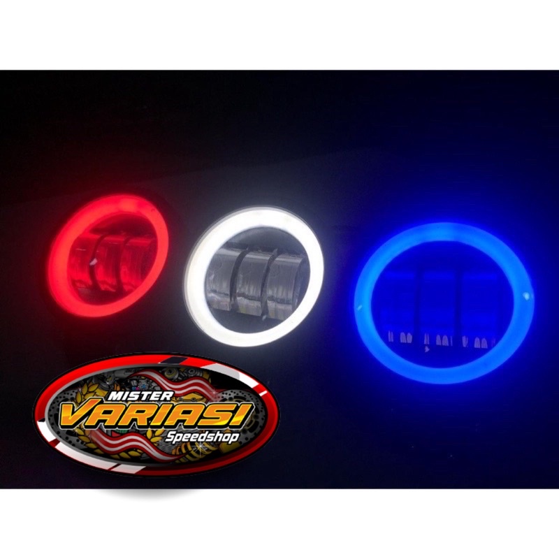 LAMPU DAYMAKER LAMPU TEMBAK  LED DAYMAKER MINI 4D BULAT 2 LENSA 3 LENSA LAMPU DEPAN VARIASI UNIVERSA