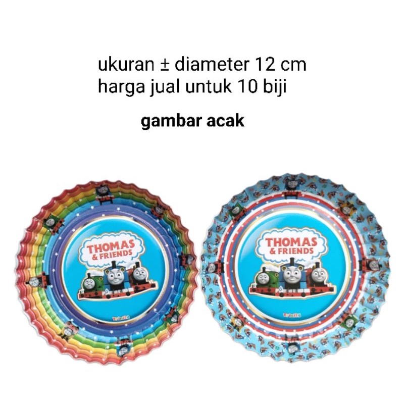 Piring kertas kue ulang tahun pesta party kecil karakter kereta thomas and friends