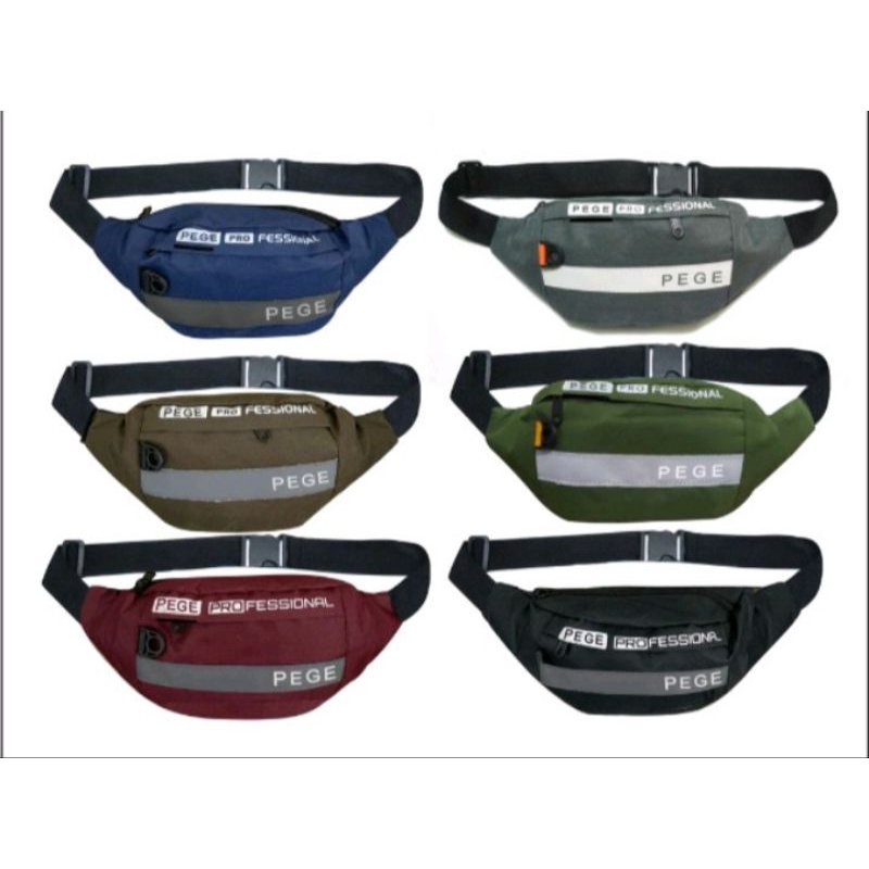 tas selempang waistbag pege pria bisa untuk tas pinggang slempang bahu