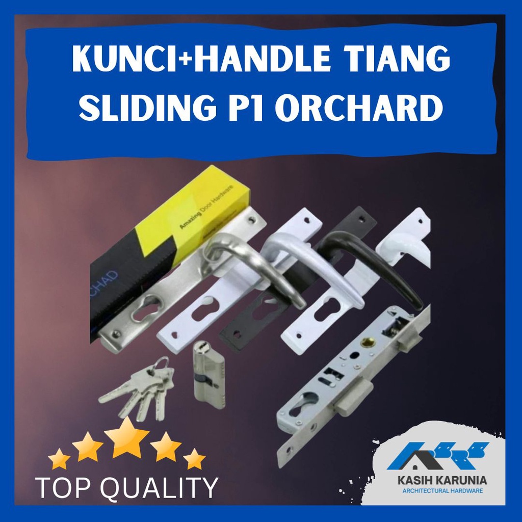 Kunci Aluminium Tiang Sliding Kunci Pintu Aluminium Bahan Sliding ORCHARD