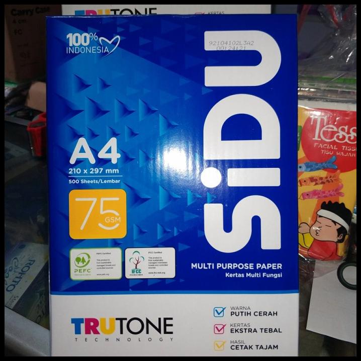

A4 75 Gram Sinar Dunia ( Sidu )