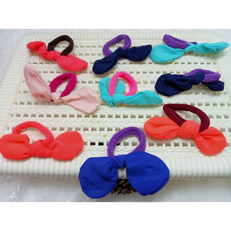 KUNCIR RAMBUT DONAT PITA MINI WARNA HARGA/PCS