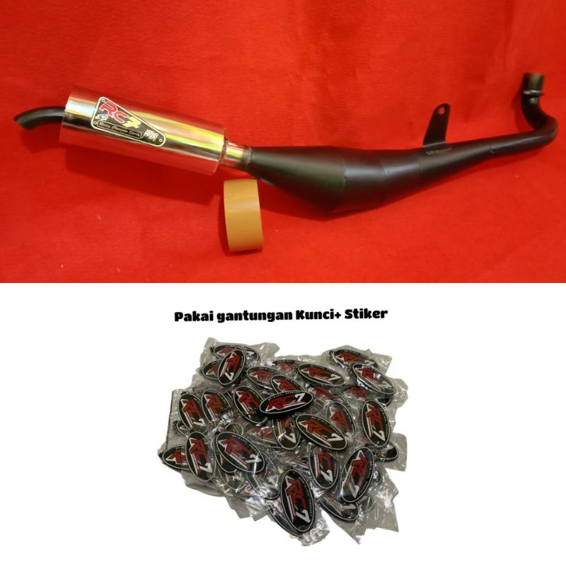 Knalpot RC80-RC100 (Bravo) Model standar Racing Original RC7 Racing exhaust