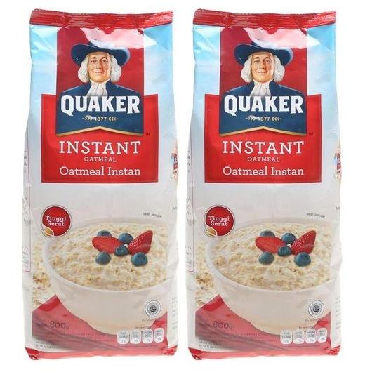 

Belanja sekarang--QUAKER Oats Oatmeal Instant Bag Pack 800 gr