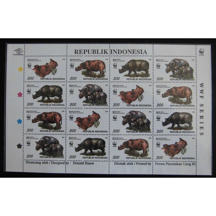 

Hot Sale Prangko 1996 Wwf Badak Full Sheet . Terlaris