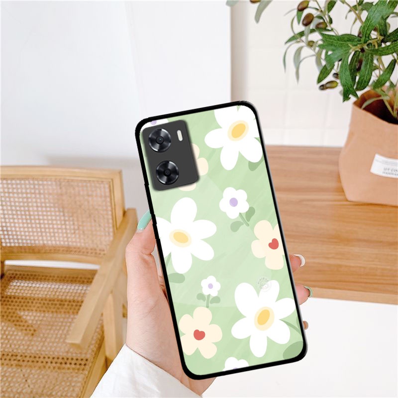 Softcase Glass [SK1095] For Oppo A77S  | Kesing  Oppo A77S  Terbaru | Case murah  Oppo A77S  terbaru