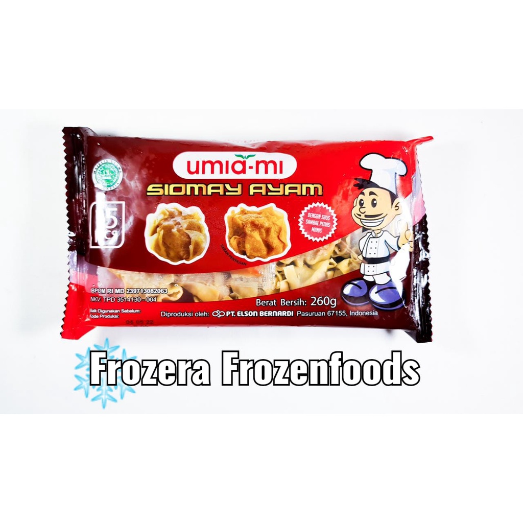 

[DIJAMIN FRESH] Umia-mi Siomay Ayam / Sayuran 260 gr isi 15 pcs / Frozenfoods Murah