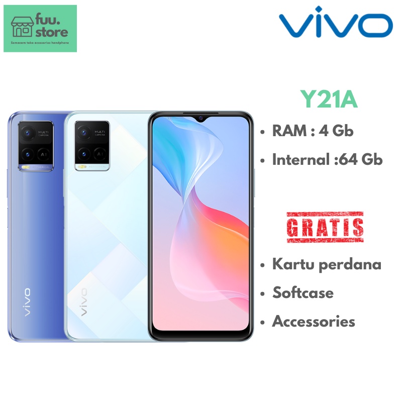 Vivo Y21A 4/64 & Y21s 4/128 Garansi Resmi Original