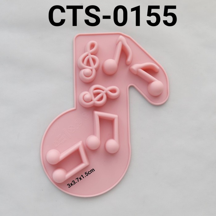CTS-0155 CETAKAN SILIKON COKLAT PUDING NOT BALOK MUSIK LAGU