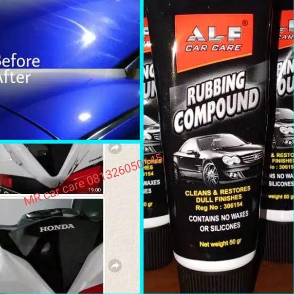 NRJ.18Oc22м ▫ Compound kompon compon Alf rubbing compound/ penghilang baret utk mobil motor helm dij
