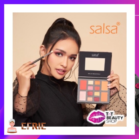SALSA RHAPSODY FACE PALETTE EYESHADOW - PALET EYESHADOW BLUSH ON CONTO PLATINUM
