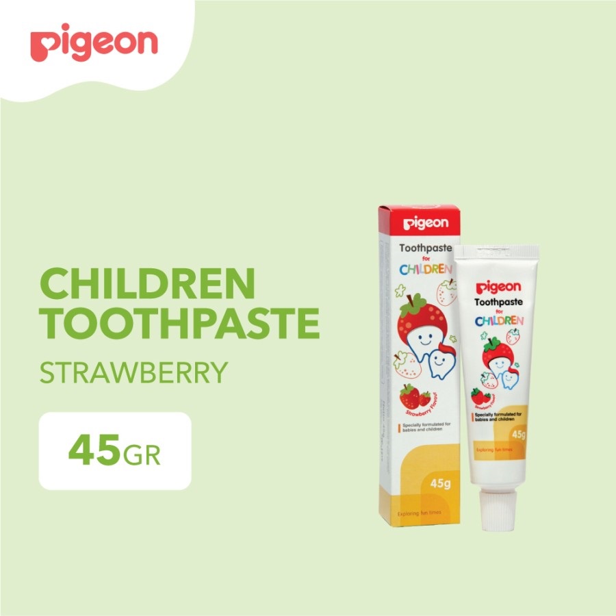 Pasta Gigi Anak bayi PIGEON Toothpaste Strawberry 45 Gram