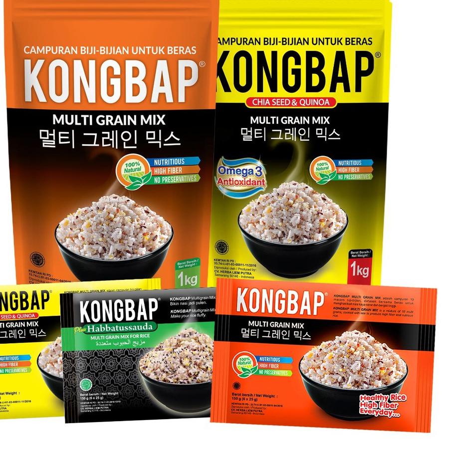 

Miliki !! Kongbap Multigrain Mix Beras Organik 1 Kg Natural Super Food . . . . .