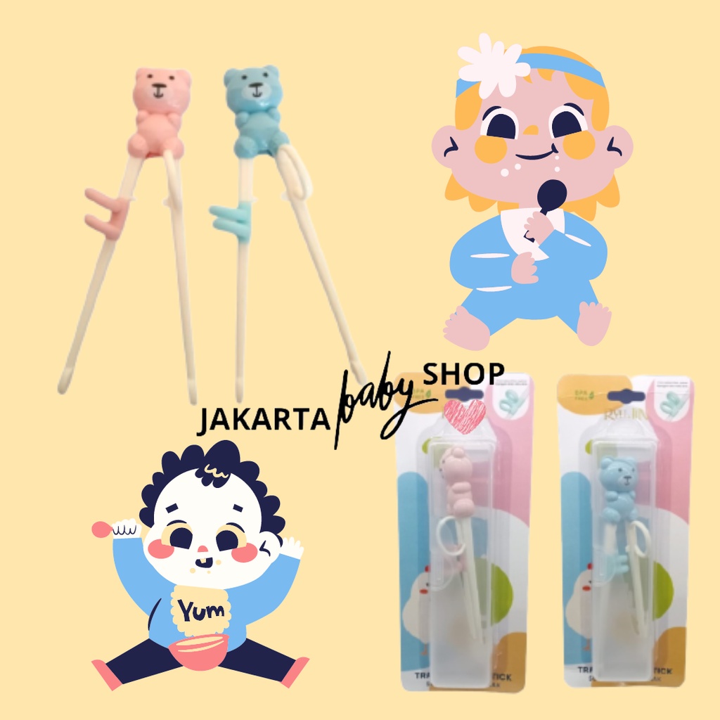 SUMPIT / CHOPSTICK BELAJAR ANAK KARAKTER LUCU RYUJIN RJ020 661142