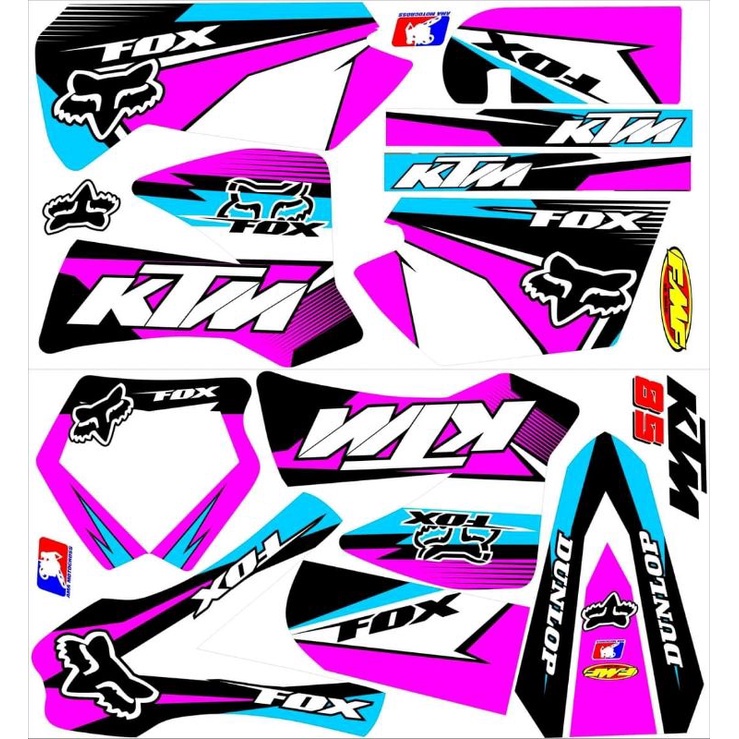 Decal striping sticker vareasi motor ktm 85 old/lama