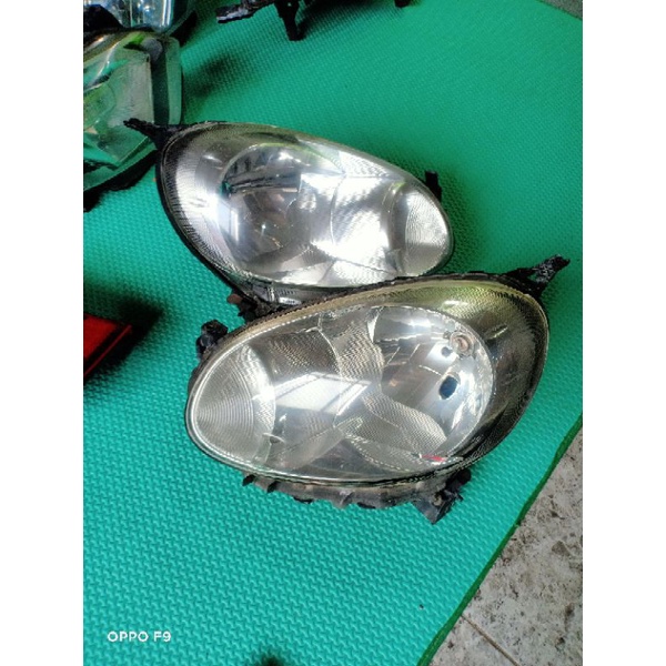 head lamp lampu depan nissan march