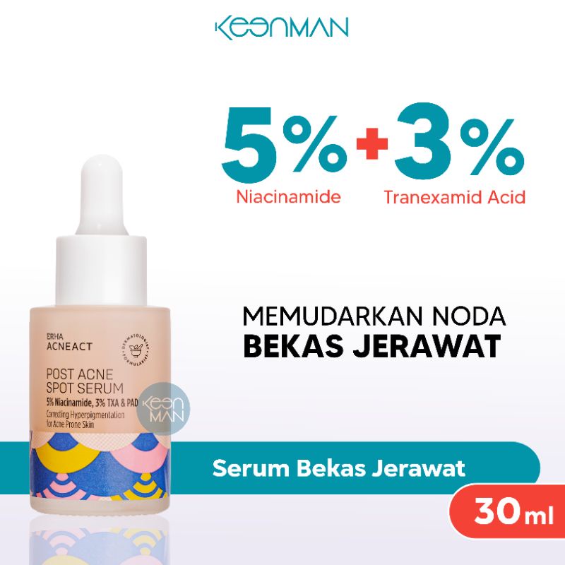 Erha Acneact Post Acne Spot Serum 30ml - Serum Penghilang Noda Hitam Bekas Jerawat
