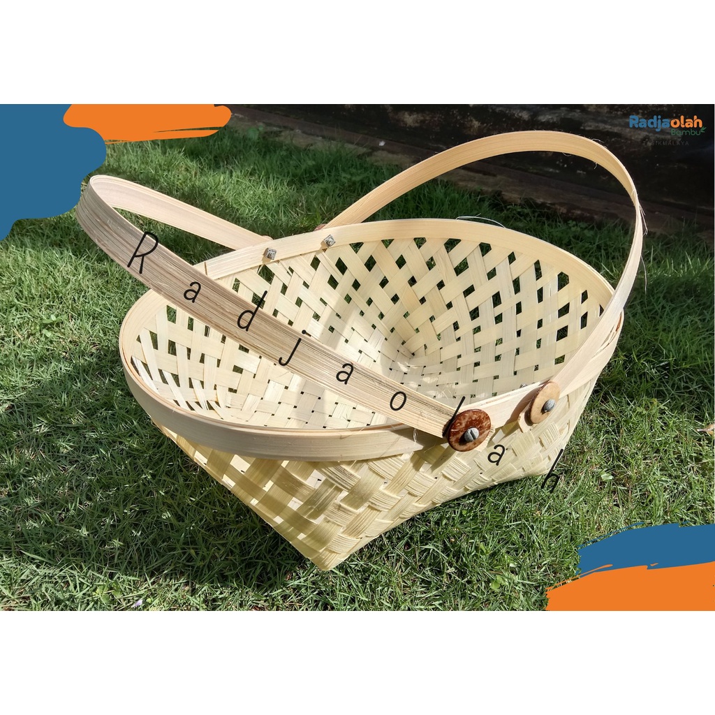 Keranjang Jinjing Anyaman Bambu/Keranjang Bambu Authentic