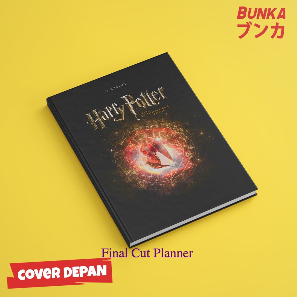 

Notebook Harry Potter Item the Philosoper Stone Hardcover A5 Buku Tulis Catatan Note Agenda Planner .