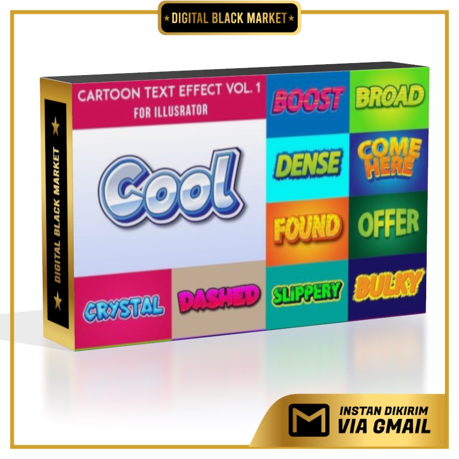 Cartoon Ai Text Effect 27 Style Vol 1