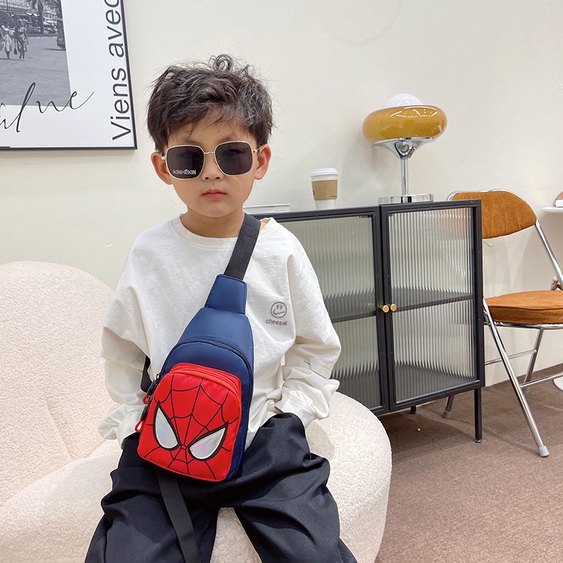 Tas Selempang Anak Laki-laki / Tas Import Anak / SlingBag Anak / slingbag spiderman / tas spiderman 