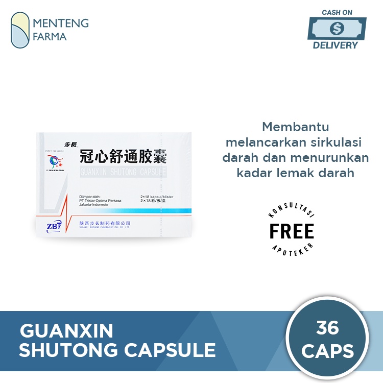 Guanxin Shutong Capsule - Obat Penurun Kolesterol