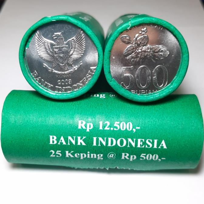 KOIN ROLL 500 RUPIAH TH 2003 ALUMUNIUM - KOLEKSI HOBI